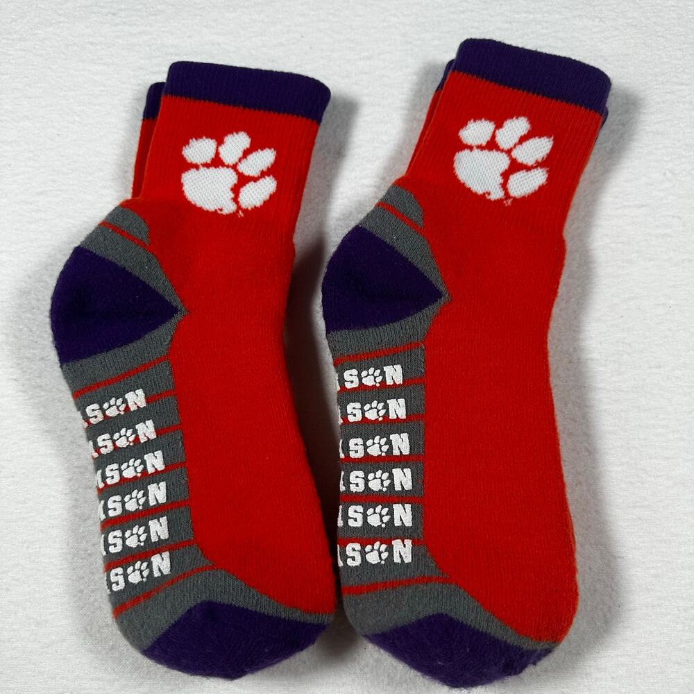 Clemson Tigers Socks 2 pair NEW Women's S 5-9